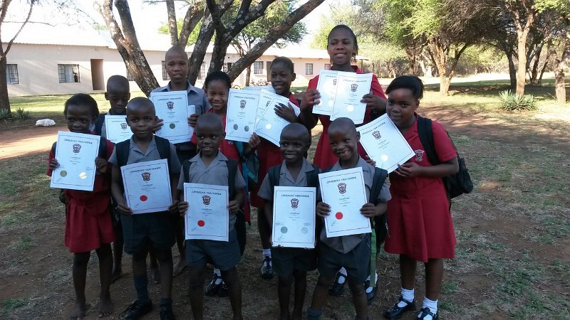 End of school certificates of achievement